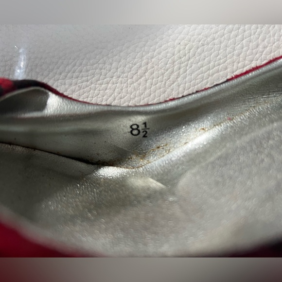 DANGEROUS PUMP RED/BLACK Longpoint Leder Stiletto High Heels SNAKE DESIGN SIZE 8 - Picture 11 of 13